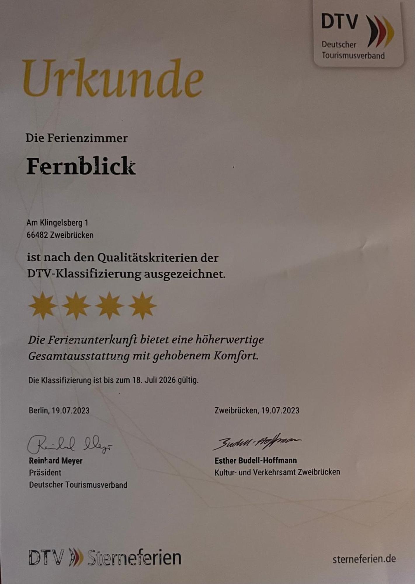 Fernblick Zweibrücken Exterior foto